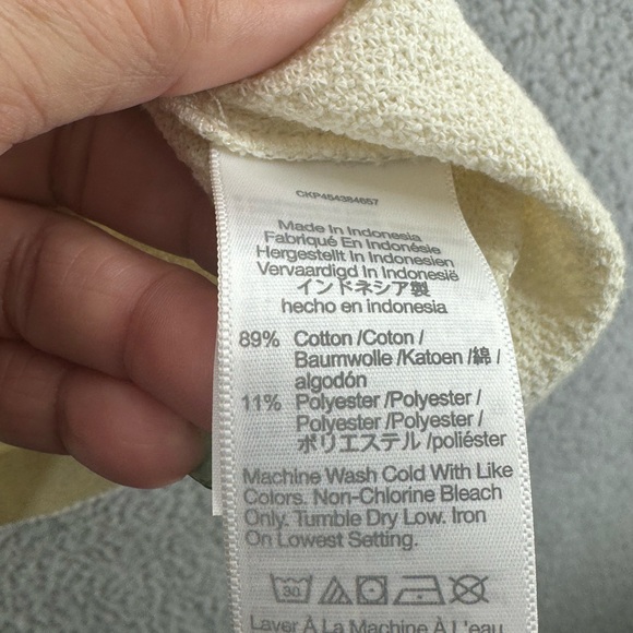 Madewell Square Neck Button Down Puff Sleeves Shirt Textured Size Large - Picture 7 of 10